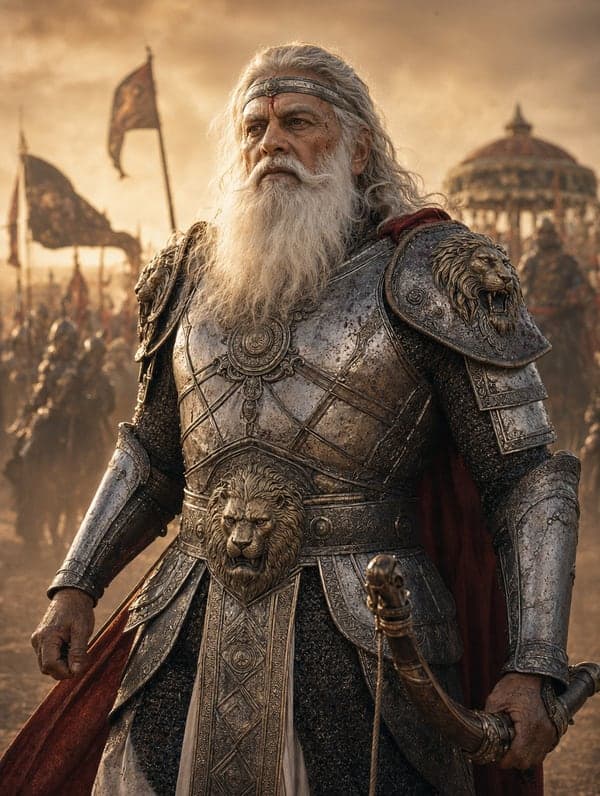 Bhishma — The Grandsire Who Must Fight His Own — Bhagavad Gita character portrait