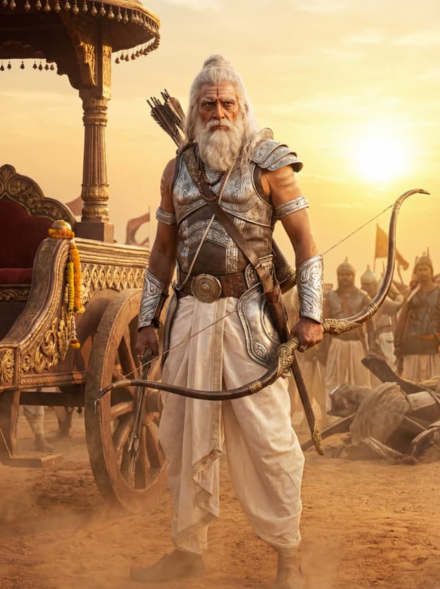 Dronacharya — The Teacher Used as Shield — Bhagavad Gita character portrait