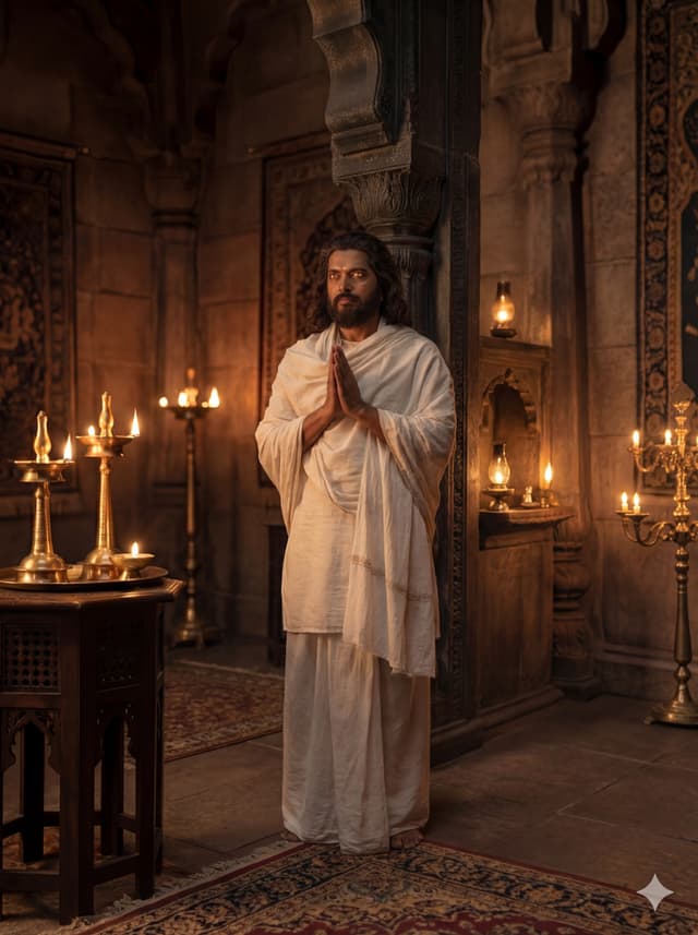 Sanjay — The Narrator with Divine Sight — Bhagavad Gita character portrait